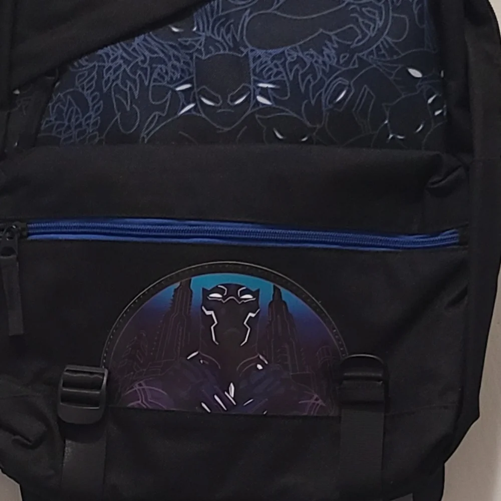 Marvel Black Panther/ Kids Unisex 16.5 Black Backpack